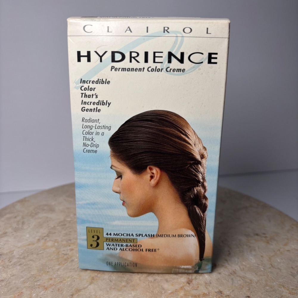 Clairol Hydrience Permanent Hair Color 44 Mocha Splash Medium Brown Vintage 1998